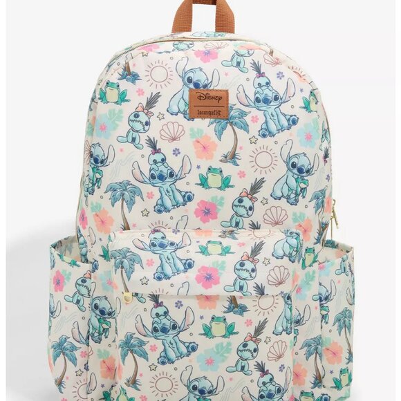 Loungefly  - Disney Stitch Scrump Tropical Backpack - NEW - Picture 1 of 4